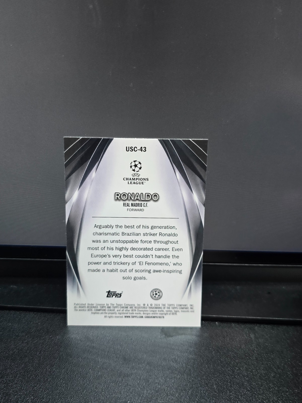2023-24 Topps UEFA - Ultimate Stage Chrome Ronaldo #USC-43 view 2
