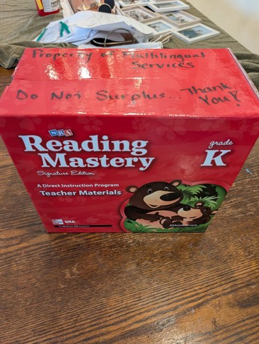 SRA Reading Mastery Signature Edition Grade K Presentation Books Set A-D