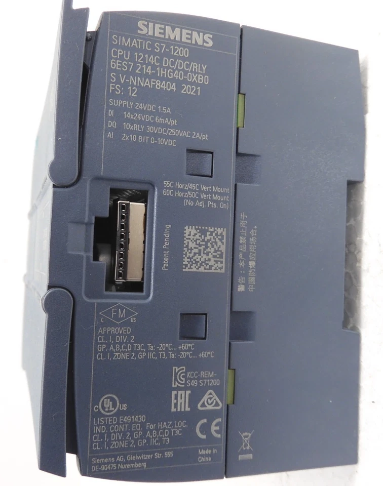 6ES7 214-1HG40-0XB0 SIEMENS - Bild 2 von 4