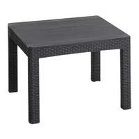 Keter Orlando Tisch Garten Quadratisch Graphit Wetterfest 250345