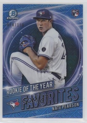 2021 Bowman Mega Box Blue Mojo Refractor 54/150 Nate Pearson #RRY-NP RC 0j8f