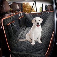 Dog Car Seat Cover for Back Seat, Waterproof Seat Protector Scratchproof - Black