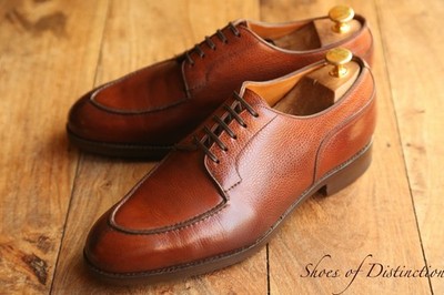 Edward Green Dover braune Leder Derby Schnürschuhe UK 7,5 F US 8 UVP 1.500 £