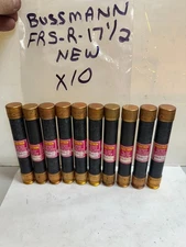 BUSSMANN FRS-R-17-1/2 FUSETRON (LOT OF 10) 17-1/2A/600V TEST GOOD NEW FREE SHIP