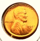 1947-S Lincoln Wheat Cent Penny GEM RED BU From an Original Bank Roll