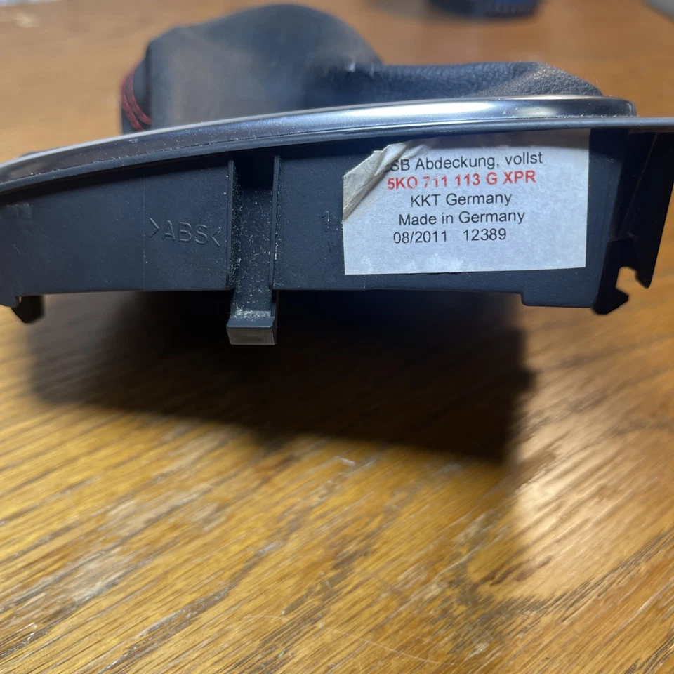 Perilla de cambio manual de 6 velocidades de aluminio rojo deportivo original VW Golf GTI Mk6 Foto 3 de 4