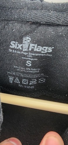 Six Flags Fright Fest Clowns Black Hoodie Amusement Park Ride Clown Youth Small - Picture 3 of 4