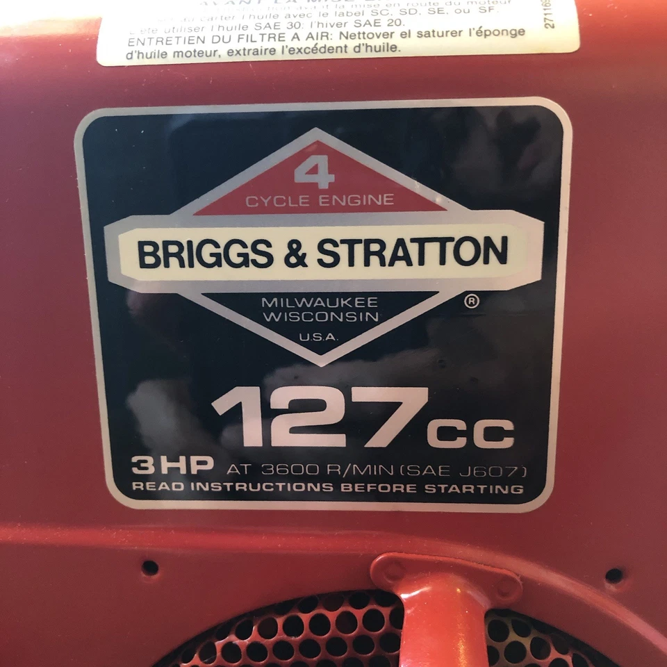 De colección Briggs & Stratton 3 HP 80200-82200 NOS con bomba de agua Monarch Industries Foto 2 de 4