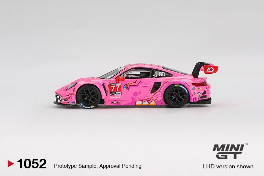 Mini GT Porsche 911 GT3 R #77 AO Racing "Roxy" 2024 IMSA Road America 1:64