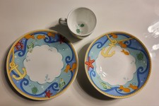 Tiffany Co. Sailor Collection Plate, Bowl Cup Made In Japan