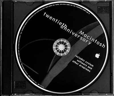 20th Twentieth Anniversary Macintosh CD with System Software + other Programs.