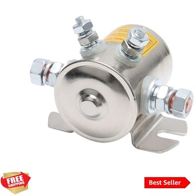 Reliable 12 Volt 300A Heavy-Duty Solenoid with Nickel Coating for Winch & Marine