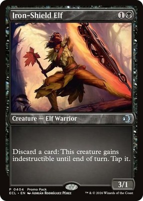 Iron-Shield Elf - Dark Frame Promo Light Play, English Magic the Gathering MTG M