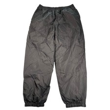 Tek Gear Pants Mens Large Black Gray Jersey Lined Windbreaker Vintage Y2K