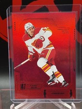 Connor Zary #18 Red PMG 2025-26 Metal Universe Calgary Flames #45/100
