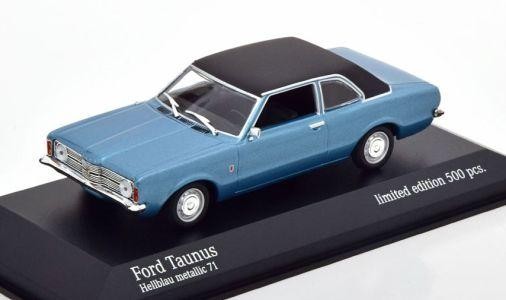 Minichamps 1:43 Ford Taunus 1970 - Lightblue / Top Black 943081303-image