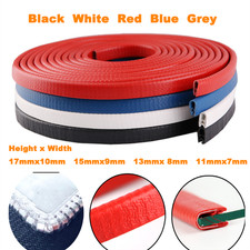 U Shape Car Door Boot Edge Protector Strip Trim Guard Seal Rubber Various Colour