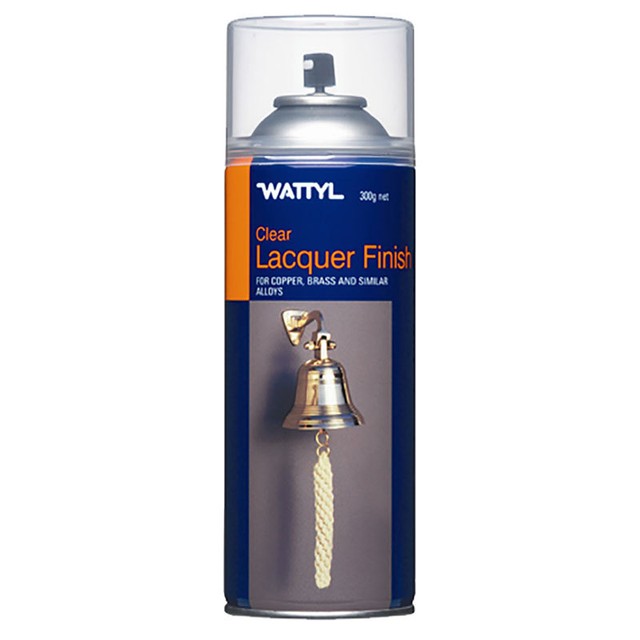 Spray Lacquer Clear Finish for Copper Brass Alloy Multipurpose Paint 300g Wattyl for sale online