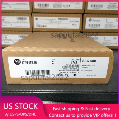 New Factory Sealed AB 1746-ITB16 SER C SLC 500 16 Point Digital Input Module