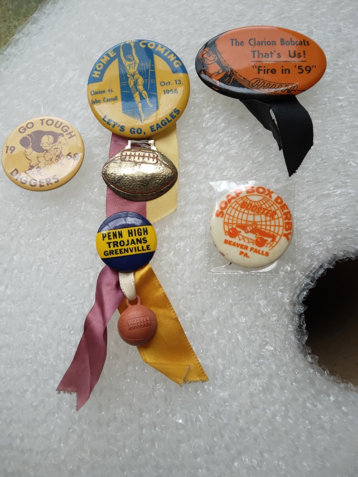 1950's 1960's High School Sports Pin Back Buttons eBay