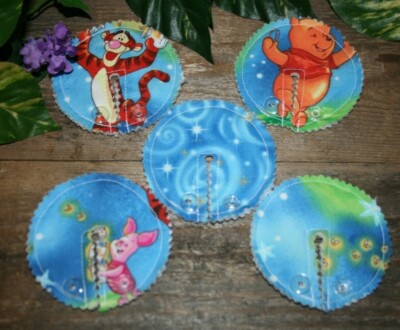 G-tube pads, Mic-key Button Feeding Tube Pads, Pooh and friends set of 5