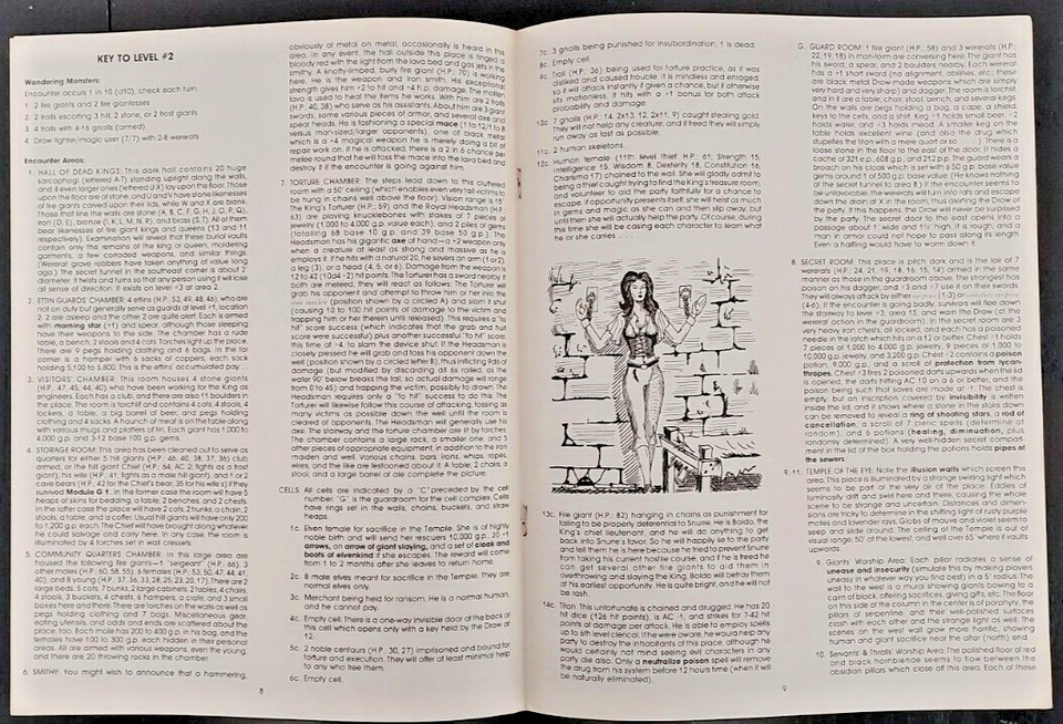 TSR AD&D Modules G1,G2,G3 - First Print - Dungeons and Dragons #9016 ...