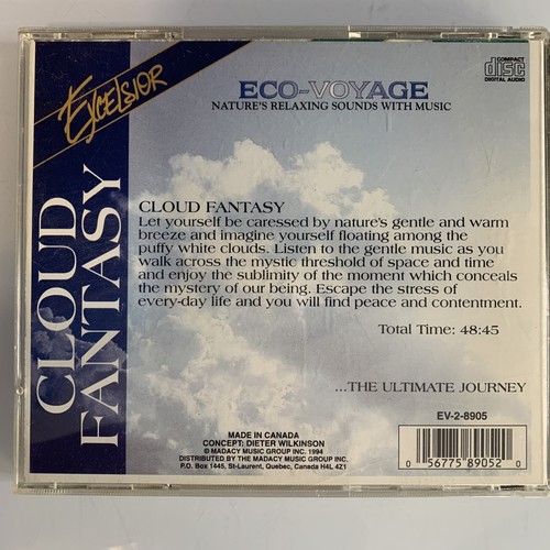 Cloud Fantasy Ultimate Journey CD Natures Relaxing Sounds with Music - Picture 2 of 2
