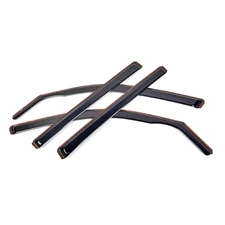 In-Channel For Vw Atlas 2018-2024 Smoke Rain Guards Window Visors Glossy Black