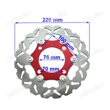OD 220mm Floating Disc Brake Rotor For 50 125 140 160 cc SDG wheel Pit Dirt Bike