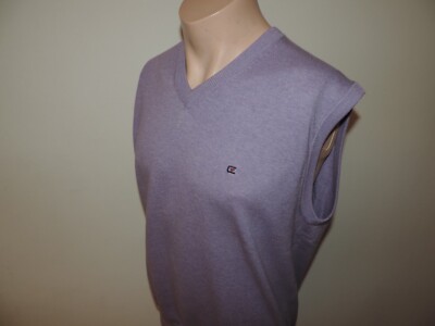 Casa Moda men's sweater, knit vest, pima cotton, size M