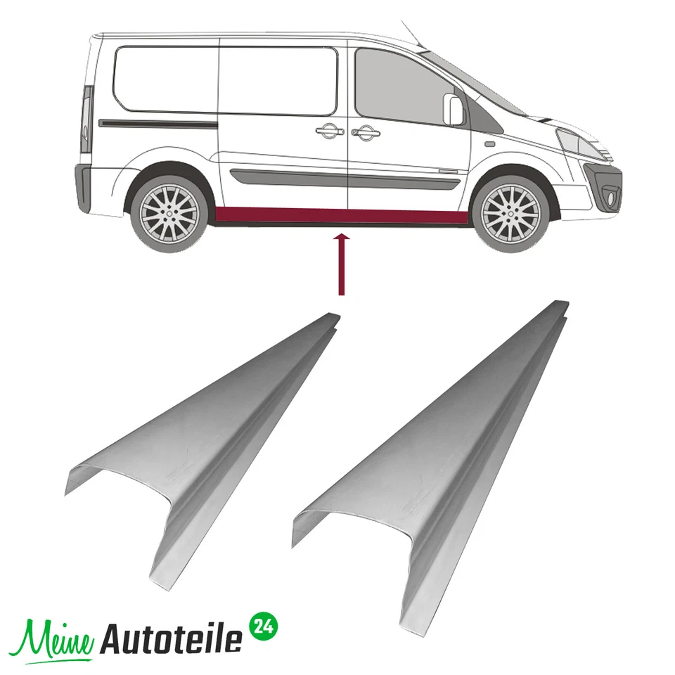 Schweller Reparaturblech für Fiat Scudo 2007-2016 / Links + Rechts