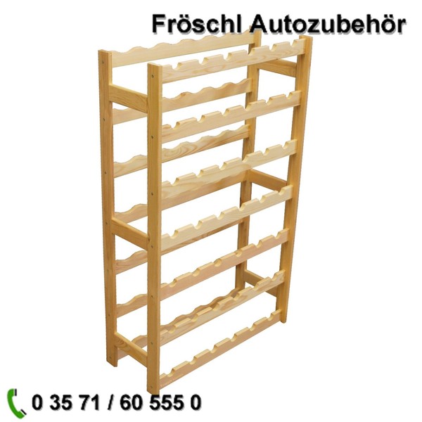 Weinregal Flaschenregal WeinstäNder Weinschrank Holz 42 Flaschen Weinflaschen A*-image