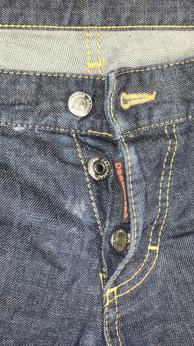 DSQUARED2 Men Luxury Slim Blue Jean Sz 48 34x32 Made in Italy 01PR/2016/924 - Picture 6 of 10
