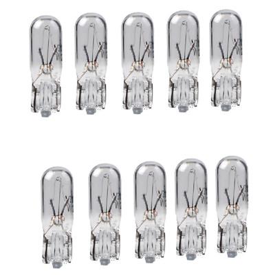 100 Stück Glühlampe Glassockellampe Glühbirne T5 12V 1,2W W2x4,6D   T29w