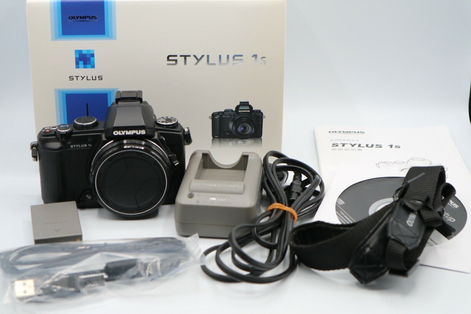 Olympus Stylus 1s 12MP 10.7x Zoom Digital Camera Black