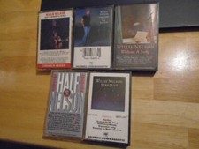 RARE OOP Willie Nelson 5x CASSETTE TAPE lot country NEIL YOUNG Merle Haggard 80s