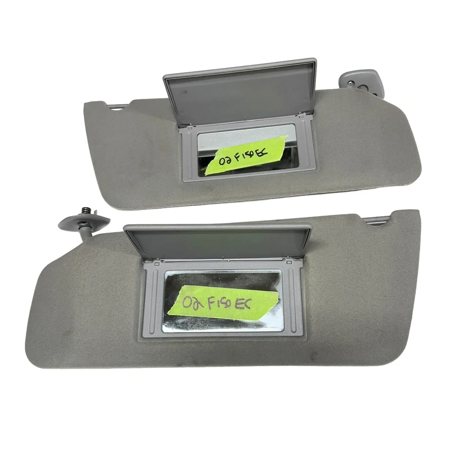 Ford F150 Super Cab 2002 parasol izquierdo y derecho tela gris 00 01 02 Foto 2 de 4