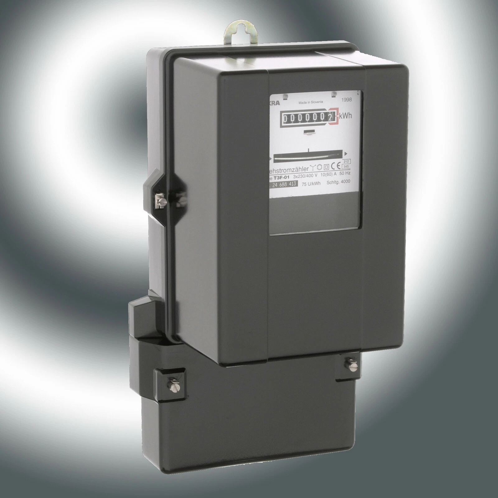 ISKRA T3F-01 analoger Drehstromzähler 10(60) A – regeneriert ISKRA T3F-01 analoger Drehstromzähler 10(60) A – regeneriert