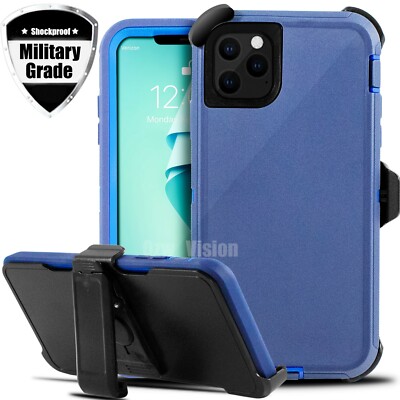 For iPhone 15 14 Plus 13 12 11 Pro Max Shockproof Protective Case + Belt Clip