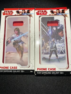 2 NEW Star Wars Luke & The Last Jedi cell phone case for Samsung Galaxy S8 Plus