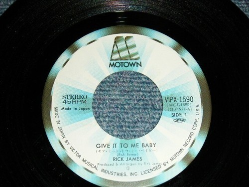 RICK JAMES Japan 1981 VIPX-1590 NM 7"45 GIVE IT TO ME BABY - Picture 5 of 6