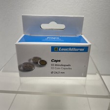  10 Lighthouse 24.5mm Direct Fit Clear Round Coin Capsules