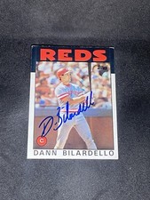 Dann Bilardello 1986 Topps #253 Cincinnati Reds Auto Autographed Signed MLB Card