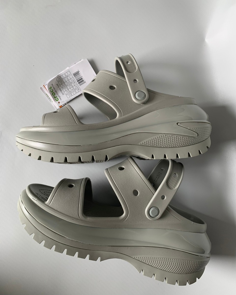 crocs ☆ Classic Mega Crush Sandal Grey Crocs Mega Crush Sandal Men's Size 10, Women's Size 12