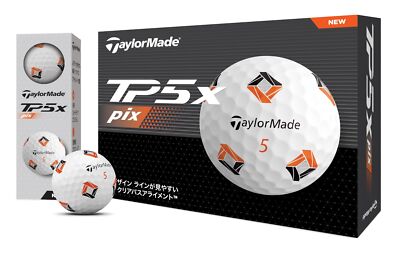 TaylorMade Japanese Genuine TP5 Pix Series 2024 Golf Balls 1 TaylorMade Japanese Genuine TP5 Pix Series 2024 Golf Balls 1
