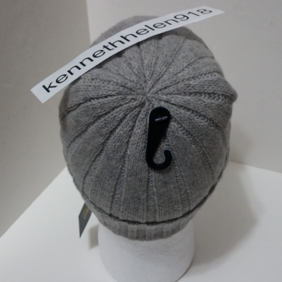 POLO RALPH LAUREN INVERNALE LANA PONY LOGO BERRETTO DA UOMO GRIGIO CHIARO PONY MARINO