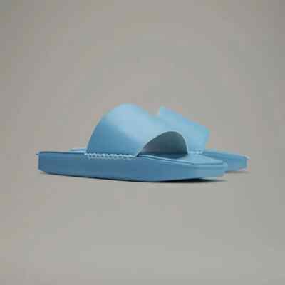 Adidas Y-3 Yohji Yamamoto Blue Cyan Water Slides Men's Sz 7