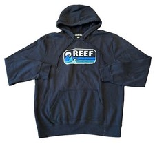 REEF Unisex Pipeline Pullover Black Hoodie Size L