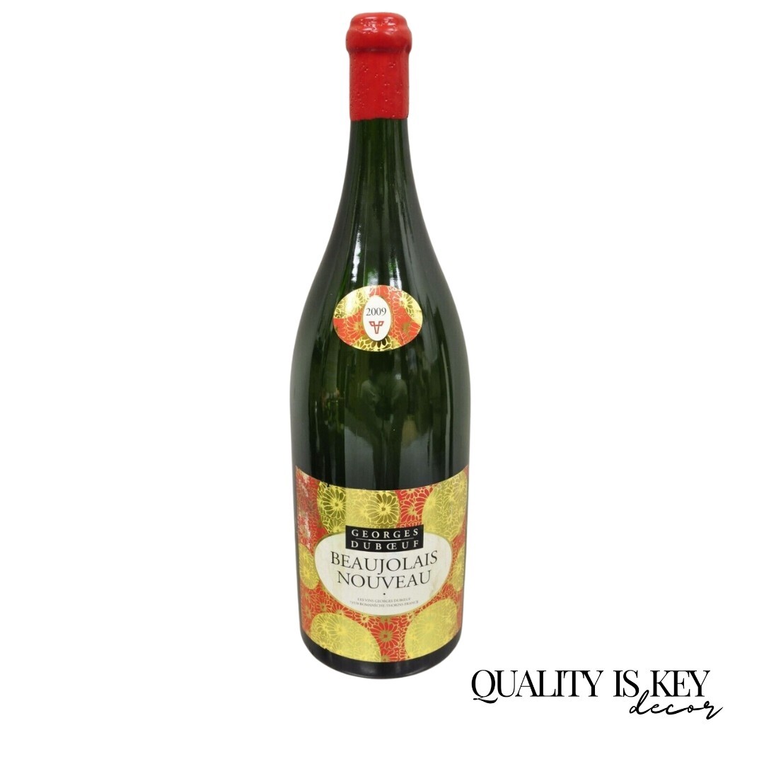 ワイン es Duboeuf Beaujolais Nouveau 2009 2009 George Duboeuf Beaujolais Nouveau Vtg Display Dummy Wine