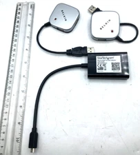 Belkin Lot of 3 USB 2.0 4-Port Mini Hub, StarTech Micro HDMI-VGA Adapter W Audio